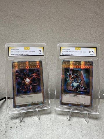 Konami - 2 Graded card - Yu-Gi-Oh! Foil, Limited edition -, Hobby en Vrije tijd, Verzamelkaartspellen | Yu-gi-Oh!, Nieuw
