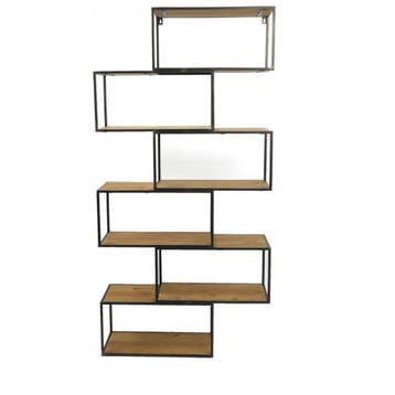 Zwart metalen Rek Zig-Zag Hoogstede | Hoogte 150 cm, Ophalen of Verzenden, Nieuw