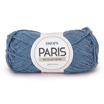 DROPS Paris Recycled Denim - 102 sprayblauw - Katoen Garen, Ophalen of Verzenden, Nieuw