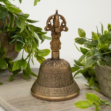 Messing Tibetaanse bel – 260 gr 13cm* 7,5 cm, Huis en Inrichting, Ophalen of Verzenden, Nieuw