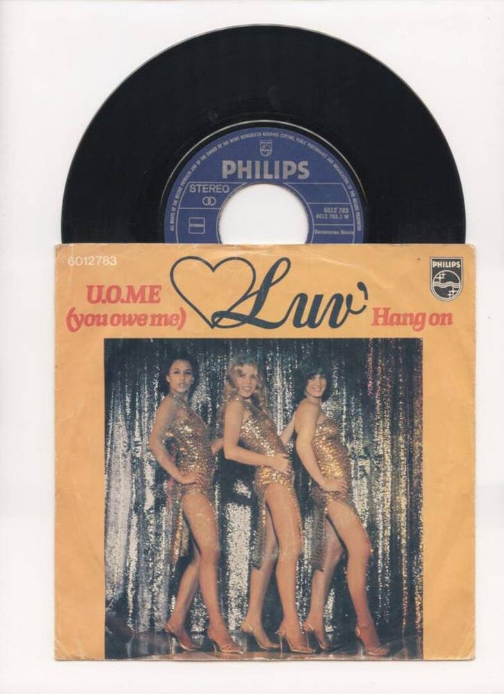 Luv – U.O.Me (You Owe Me) / Hang On (1-7-Vinyl-Single), Cd's en Dvd's, Vinyl Singles, Ophalen of Verzenden