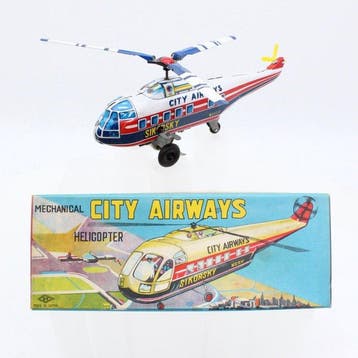 SY , Yoneya, Japan - Modelvliegtuig - Mechanical CITY, Antiek en Kunst