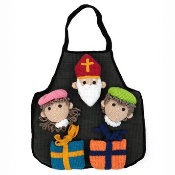 Sint en Piet Schort Haken met Cadeaus - Haakpret Anja Toon, Ophalen of Verzenden, Nieuw