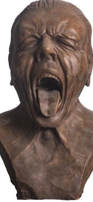 sculptuur, I volti della follia :Messerschmidt - 60 cm -