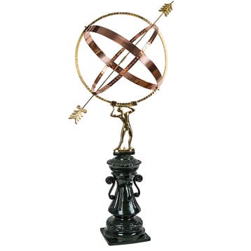Zonnewijzer Hercules zonnewijzer set Z1 & Cleopatra, Tuin en Terras, Tuinwanddecoratie, Verzenden, Nieuw
