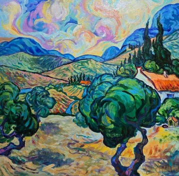 Vitaly Leshukov Soldatov (1968) - Olivos y viñedos