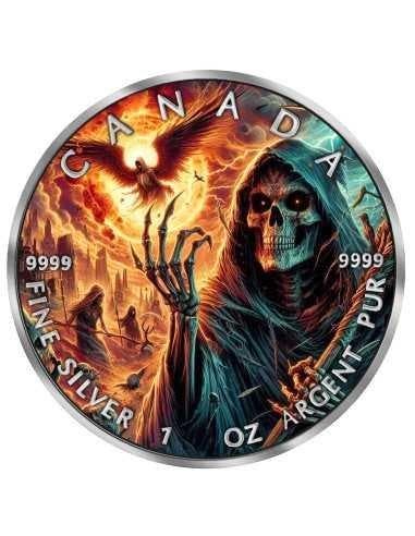 Canada. 5 Dollars 2025 GRIM REAPER Death Maple Leaf, Postzegels en Munten, Munten | Europa | Niet-Euromunten