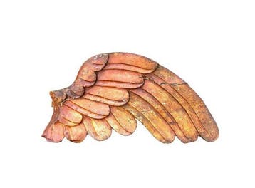 sculptuur, Grande ala d’angelo - 67 cm - Hout