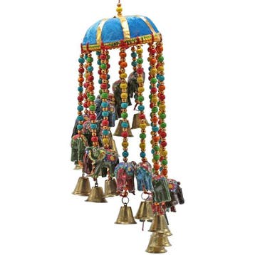 Mobiel – 15 Olifantjes – Katoen – 10 x 40 cm, Verzenden, Nieuw, Oosters