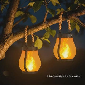 Solar Vlam Lantaarn met Touw - Type-C Snel Opladen & Waterdi, Verzenden, Nieuw
