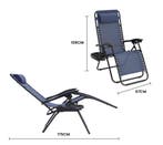 Blauwe Ligstoel Relax | Textileen Gaas | A-kwaliteit | Be..., Ophalen of Verzenden, Nieuw, Textileen, Verstelbaar