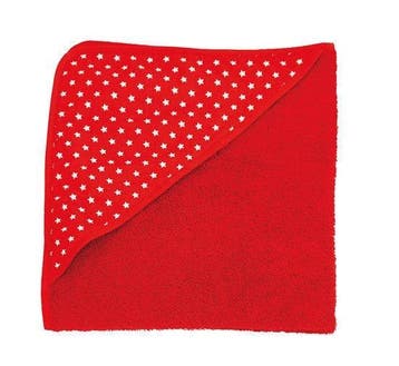 Cottonbaby - Badcape Sterretjes - Rood, Verzenden, Nieuw