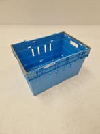 Nestbare Stapelbak, 600x400x360 mm, euronorm, blauw, Gebruikt, 40 tot 60 cm, 50 tot 75 cm, Bak of Kist