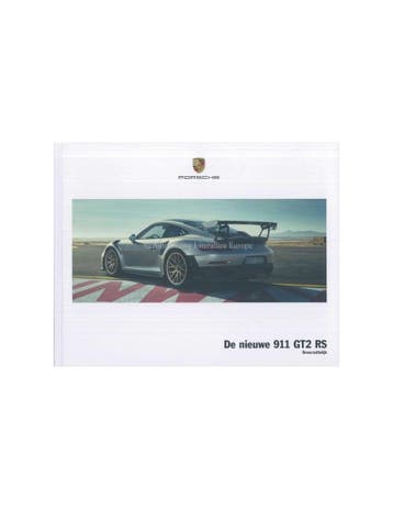 2018 PORSCHE 911 GT2 RS HARDCOVER BROCHURE NEDERLANDS, Nieuw, Porsche, Author