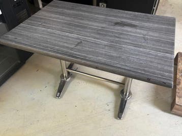nette terras tafels - 80x120x75 lxbxh 3stuks, Zakelijke goederen, Ophalen of Verzenden, Gebruikt