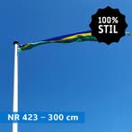 NR 423: Wimpel Flevoland 100% stil-300cm (zonder stokje (met, Nieuw