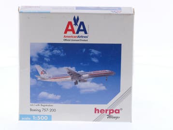 Schaal 1:500 Herpa 512718 Boeing 757-200 American Airline..., Ophalen of Verzenden, Zo goed als nieuw