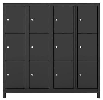 Nieuw Lockerkast Dark 12-deurs - 4 Kolommen HHV, Ophalen of Verzenden, Nieuw