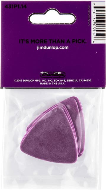 Jim Dunlop 431P114 Tortex bas plectrum 1.14 mm 6-pack, Muziek en Instrumenten, Instrumenten | Toebehoren, Ophalen of Verzenden