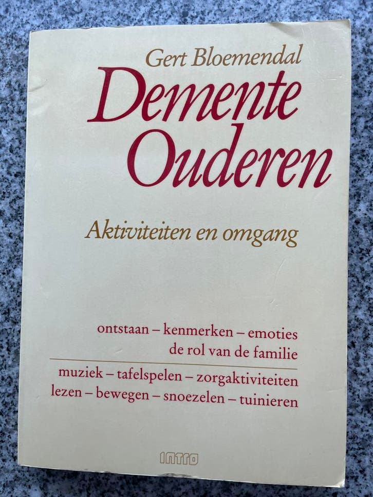 Demente ouderen, Boeken, Psychologie, Persoonlijkheidsleer, Gelezen, Verzenden
