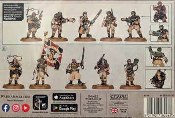 Warhammer 40,000 Astra Militarum Cadian Command Squad, Hobby en Vrije tijd, Ophalen of Verzenden, Nieuw