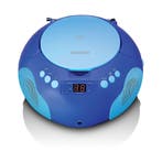 LENCO Portable radio CD player BT and mic Boombox Blauw •, Verzenden, Zo goed als nieuw