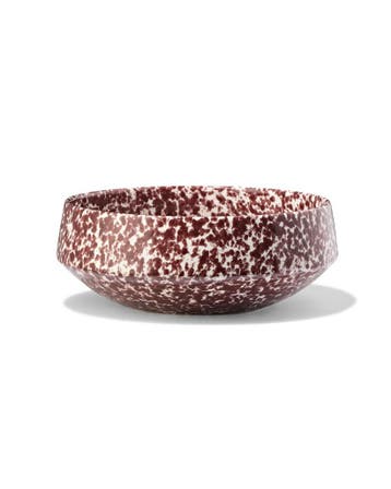HEMA Saladeschaal Ø21cm Trend aardewerk bordeauxrood spikkel, Huis en Inrichting, Keuken | Servies, Verzenden, Nieuw