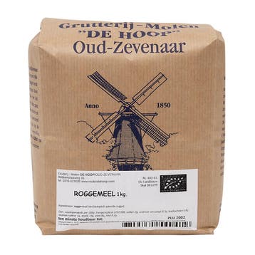 Molen de Hoop Volkoren Roggemeel Biologisch 1kg, Verzenden, Nieuw