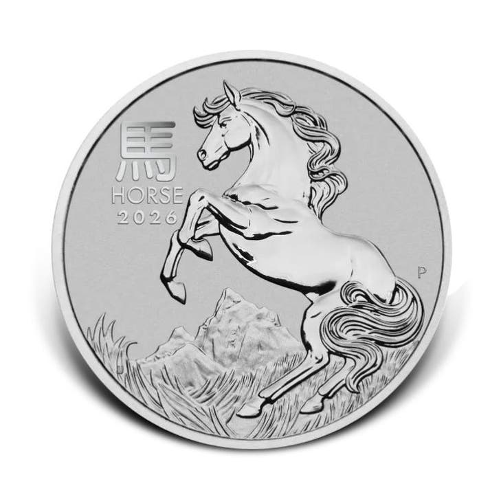 1 troy ounce platina Lunar III Year of the Horse 2026, Postzegels en Munten, Edelmetalen en Baren, Verzenden