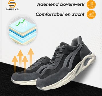 Shraks Nova Veiligheidsschoenen 44 - Werkschoenen voor Dames, Ophalen of Verzenden, Zo goed als nieuw