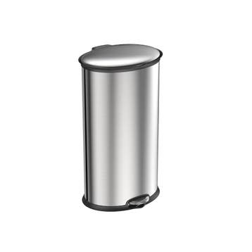 EKO Ellipse Step Bin 30 ltr - Mat RVS, Verzenden, Nieuw