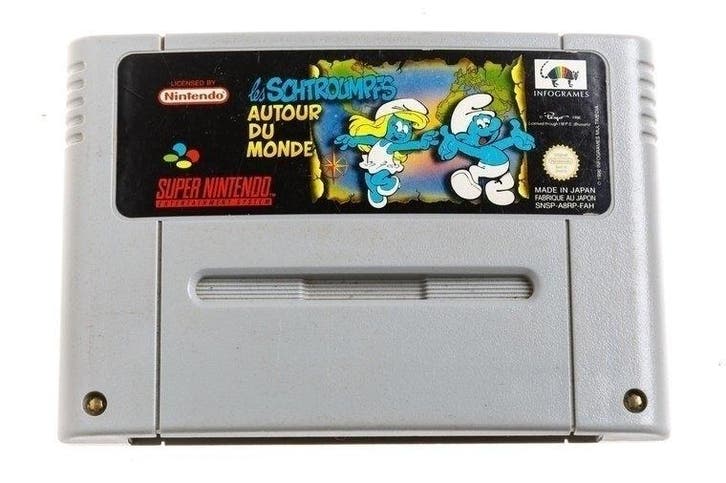 Les Schtroumpfs Autour du Monde (De Smurfen 2) [Super, Spelcomputers en Games, Games | Nintendo Super NES, Zo goed als nieuw, Ophalen of Verzenden