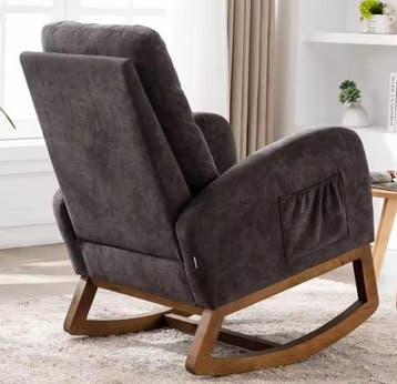 Moderne Schommelstoel met Hoge Rug – Comfort & Design, Verzenden, Nieuw
