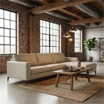 Leren hoekbank Match - 2.5-zits arm links + Longchair arm, Huis en Inrichting, Banken | Bankstellen, 250 tot 300 cm, Bohemian, Industrieel, Modern, Scandinavisch