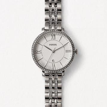 Fossil Jacqueline ES3545 Dameshorloge 36 mm - Zilverkleurig, Verzenden, Nieuw