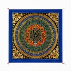 Handgeschilderde Boeddha’s Oog Mantra-mandala | Meesterwerk, Nieuw