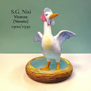 Manifattura Italiana G.G. - sculptuur, Svuotatasche Oca