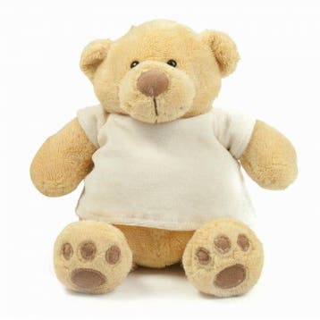 Pluche beer met t-shirt - pluche - 38 cm - knuffelbeer, Verzenden, Nieuw