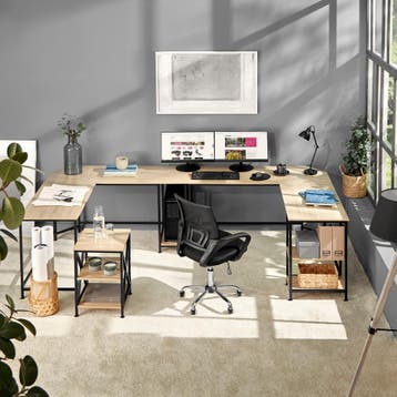 Bureau Hamilton 138x138x75,5cm, Verzenden, Nieuw
