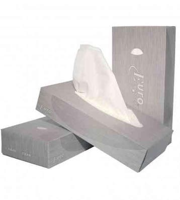 Facial tissues 2-lgs cellulose - 40 x 100 stuks, Verzenden