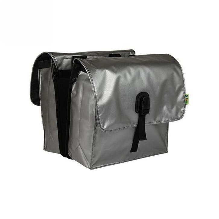 Beck Dubbele Fietstas Small Silver, Fietsen en Brommers, Fietsaccessoires | Fietstassen, Nieuw, Verzenden