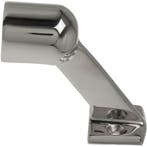 Railinghouder Eindstuk 25mm 60 graden 70mm Hoog Rvs, Watersport en Boten, Ophalen of Verzenden, Nieuw