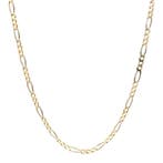 Bicolour gouden vintage figaro collier 14 kt, Ophalen of Verzenden, Nieuw