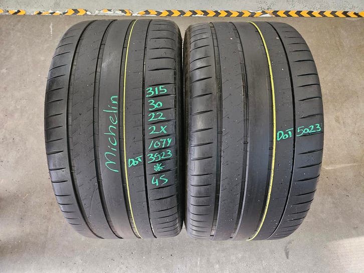 315/30/22 107Y* MICHELIN ZOMERBANDEN 5,8MM PROFIEL 2X, Auto-onderdelen, Banden en Velgen, Overige maten, Erkend duurzaam, Zomerbanden