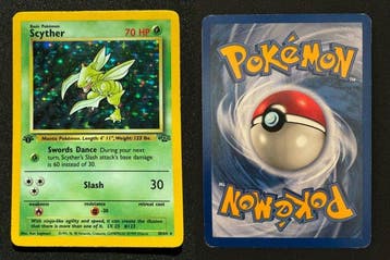 Pokémon - 1 Card - Scyther 10/64 Foil, First edition, Holo -, Nieuw