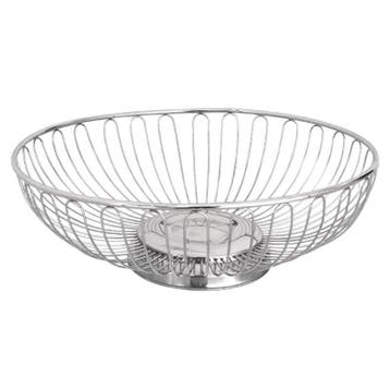 Open brood en fruitschaal RVS | 9(h) x 25,5(Ø)cm Olympia, Verzenden, Nieuw in verpakking