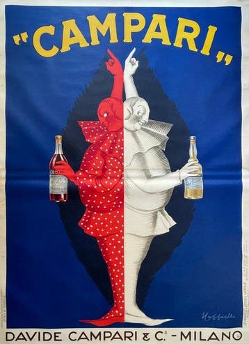 Leonetto Cappiello - CAMPARI BITTER & CORDIAL - Jaren 1920