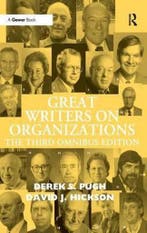 9780754670568 Great Writers on Organizations | Tweedehands, Verzenden, Zo goed als nieuw, Derek S. Pugh