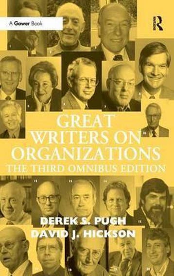 9780754670568 Great Writers on Organizations | Tweedehands, Verzenden, Zo goed als nieuw, Derek S. Pugh