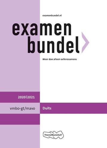 Examenbundel vmbo gtmavo Duits 20202021 9789006781489, Zo goed als nieuw